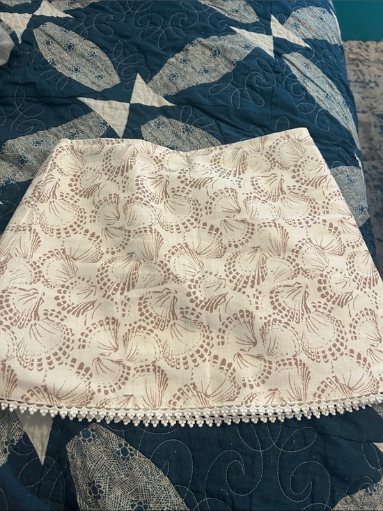 Altar'd State Dresses & Skirts - Altar’d State Cream Floral Print Mini Skirt with Lace Trim